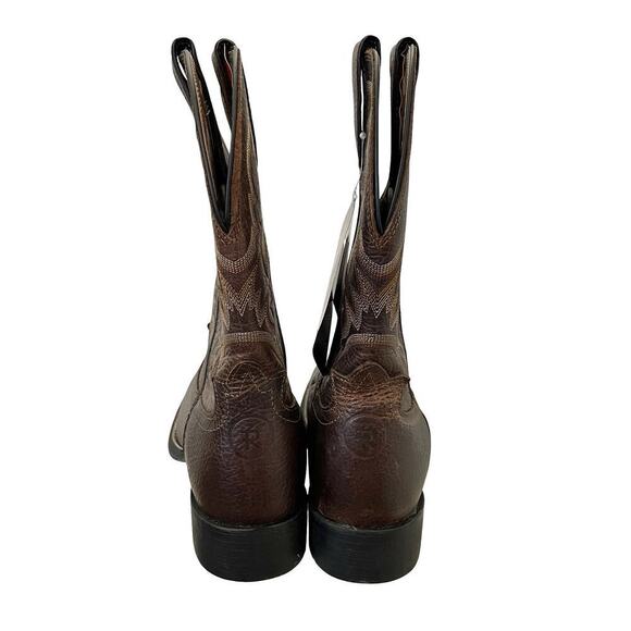 Tony Lama Pitstop Stockman Western Boot Mens 10 EXTRA WIDE Leather Ranch NEW - Picture 6 of 11